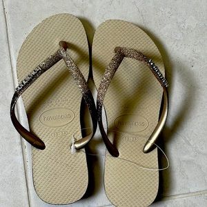 Havanna Slim sparkle slippers